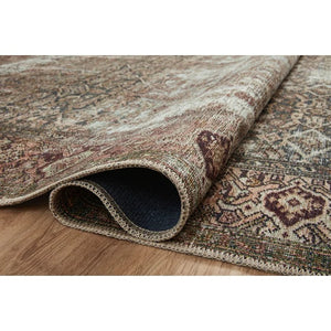 Georgie Oriental Moss/Salmon Area Rug