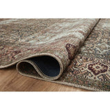 Georgie Oriental Moss/Salmon Area Rug