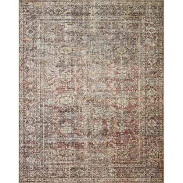 Georgie Oriental Bordeaux/Antique Rug, 2`3`` x 3`9``