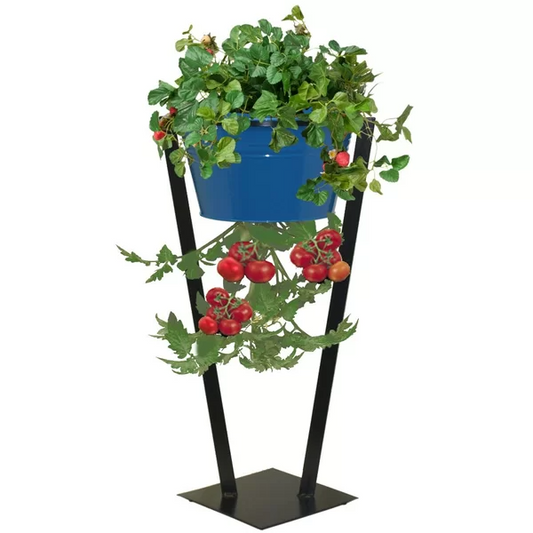 Glenisle Plant Stand with pot, Blue in color - stand and pot only, plant not included, reg $153.99