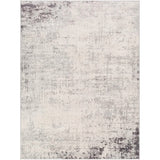 Haili Abstract Area Rug in Charcoal/Light Grey/White - 5'3" x 7'1"