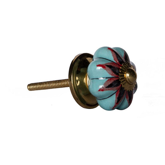 Hand painted Flower Novelty Knob Multipack (Set of 8)