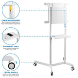 Interactive Screen Stand | Mobile Tv Flip Cart With Shelf - *ASSEMBLED*