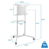 Interactive Screen Stand | Mobile Tv Flip Cart With Shelf - *ASSEMBLED*