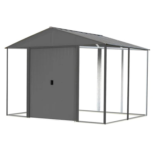 Ironwood Steel Hybrid Shed Kit 10 X 8 Ft. Galvanized Anthracite *UNASSEMBLED/IN BOX*