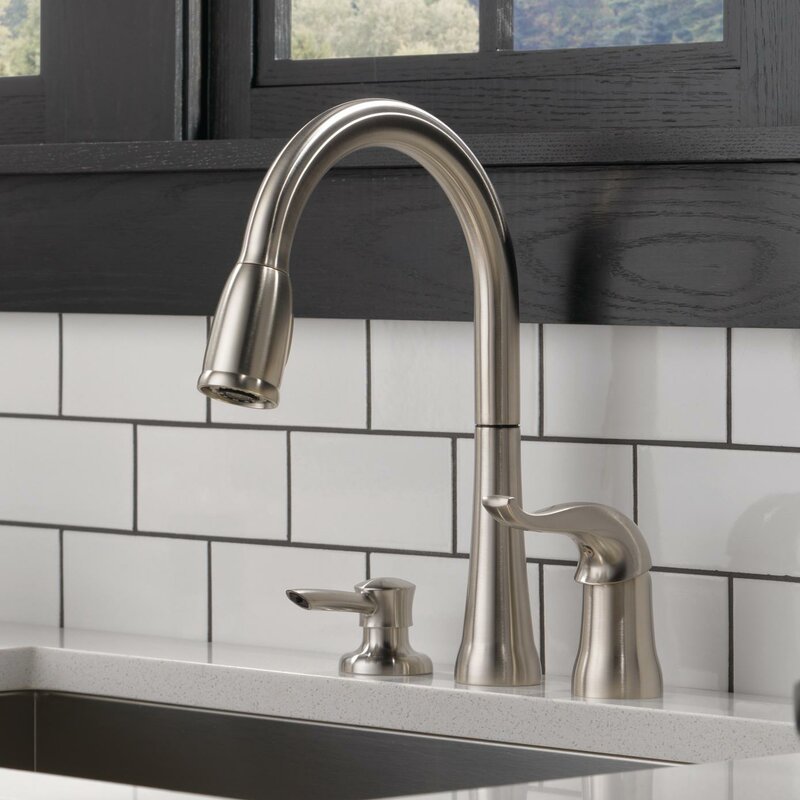 Kate Pull Down Kitchen Faucet Single Handle, open box