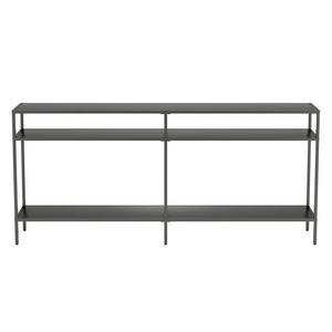 Jlayah Console Table, Gunmetal, Scratch & Dent