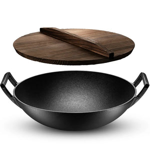 Klee 1Non-Stick Cast Iron Wok with Lid