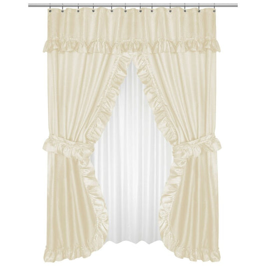 Lachlan Double Swag Shower Curtain, 70 x 72