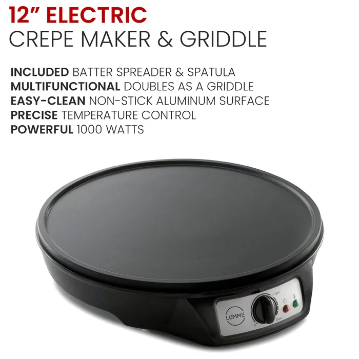 Lumme nonstick electric Crepe Maker