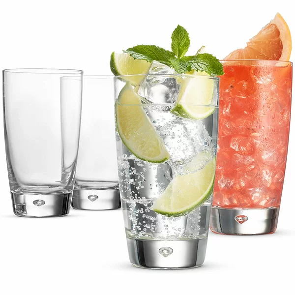 Luna Italian 4 piece 15oz drinking glass