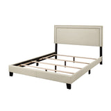 Misael Tufted Low Profile Standard Bed - QUEEN