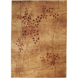 Myron Floral Area Rug in Taupe