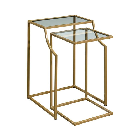 Neshev Glass Top Nesting table set