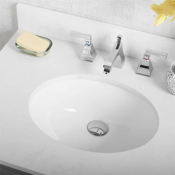 Otum 30`` Bathroom Vanity, includes base and top, taps not included, small dent in back bottom