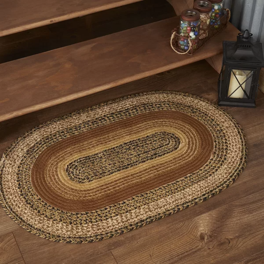 Oval Amagine Geometrick Braided Jute Rug