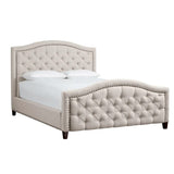 SPECIAL, Upholstered Bed - QUEEN *assembled, internal marks from assembly