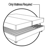 SPECIAL, Upholstered Bed - QUEEN *assembled, internal marks from assembly