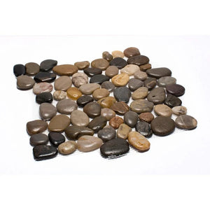 Rainforest Natural Stone Pebbles Mosaic Wall & Floor Tile - 1 BOX