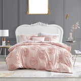 Betsey Johnson Rambling Rose Reversible Cotton 3 Piece Duvet Cover Set - TWIN