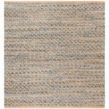 Reinheimer Handmade Flatweave Jute/Sisal BLUE / NATURAL Area Rug - 4' X 4'