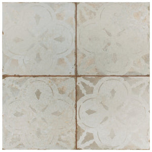 Royalty Floret 18" x 18" Ceramic Patterned Wall & Floor Tile