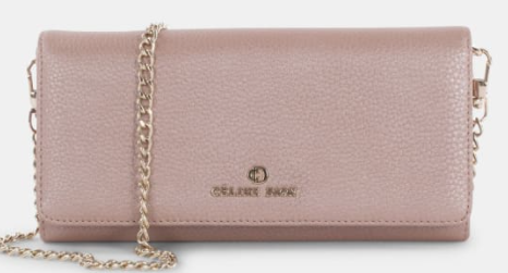 Celine Dion Leather Wallet - Rose Gold