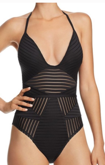 Kenneth Cole - 1 piece swimwear - black - size M