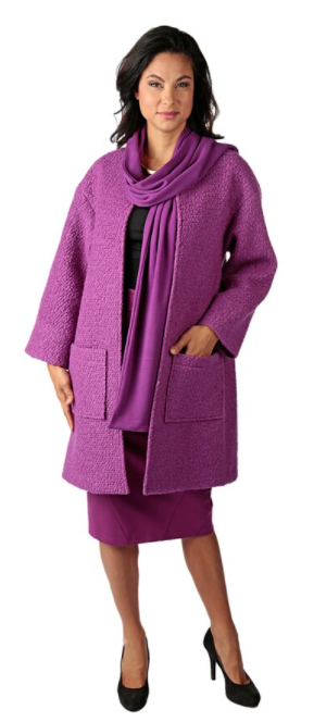 Boucie Jacket, Mauve, Lined, Size Small