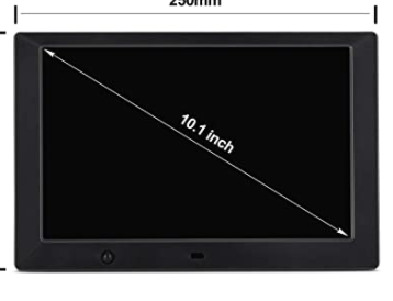 Digital Photo Frame, 10.1 Inch Digital Picture Frame with HD 1024x600 16:10 Full TN Display 1080P
