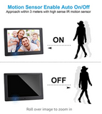 Digital Photo Frame, 10.1 Inch Digital Picture Frame with HD 1024x600 16:10 Full TN Display 1080P
