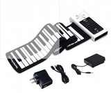 Roll Up Keyboard, Professional Model, Lithium Rechargeable Battery, Foot Pedal - Big Savings