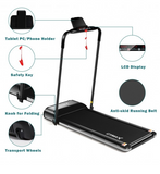 Ultra-thin Electric Folding Motorized Treadmill with LCD Monitor Low Noise - In Box