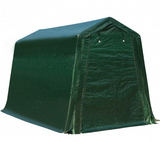 7' x 12' Outdoor Enclosed Carport Shed with All-Steel Metal Frame and Waterproof Ripstop Cover