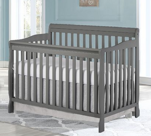 Concord Baby Carson 4-in-1 Crib, mattress not included, not assembled, dark grey