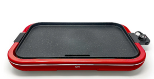 Family Electric Griddle, 22`` x 14``, red/black