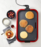 Family Electric Griddle, 22`` x 14``, red/black