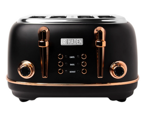 Haden  Heritage Toaster, Black,Copper