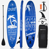10' Inflatable Stand Up Paddle Board w/Bag Adjustable Paddle, Pump