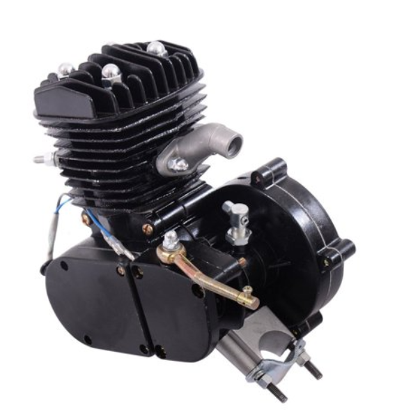 80cc 2-Stroke Bicycle Gasoline Engine Motor Kit DIY Motorized Bike Black