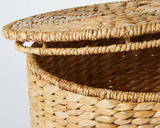 Woven Storage Ottoman Natural Seagrass