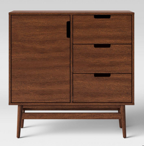 Solid Modern Wood Storage Cabinet