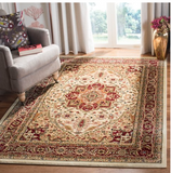 Raghul Oriental Ivory/Red area rug