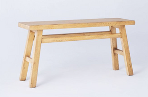 Solid Wood Bench, Natural