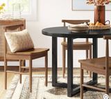 42``  All Wood Round Dining Table, scratch & dent, Black