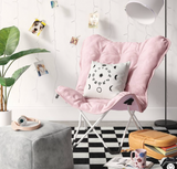 Butterfly Chair, folding, Blush Pink