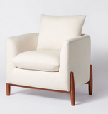 Elden Accent Chair with Wood Legs