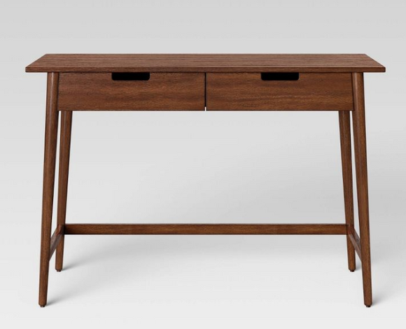 Everette Wood Writing Desk with Drawers