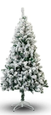 Christmas Tree, Unlit flocked Pine tree, 5ft, display tree