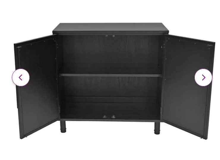 Delancey 2 - Door Accent Cabinet, Black